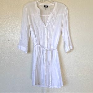 H&M linen dress / cover up size size 8
